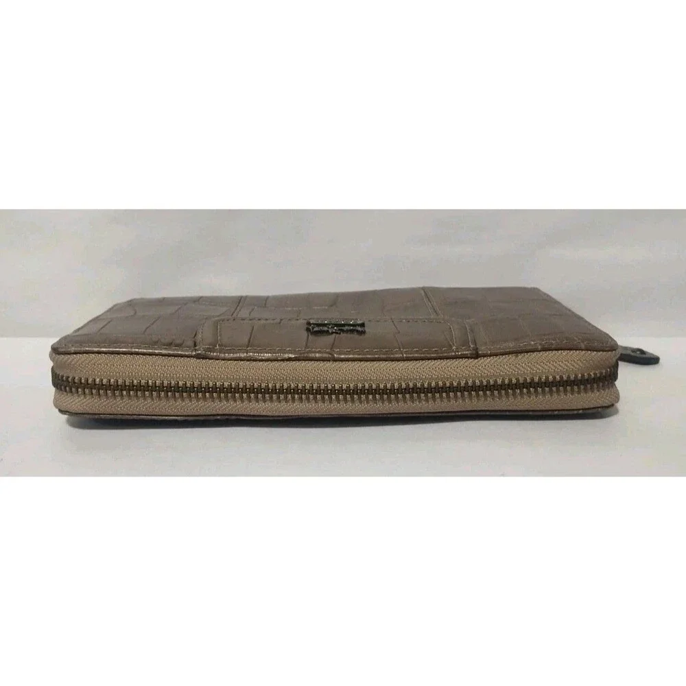 COACH Accordion Madison Authentic Wallet Zipper Closure Brown